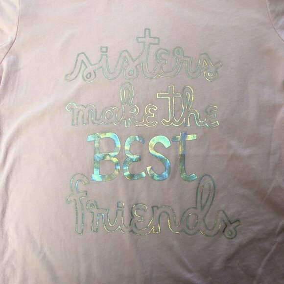 Cat & Jack Size L 10/12 Girls Sisters Best Friends pink - Picture 3 of 7